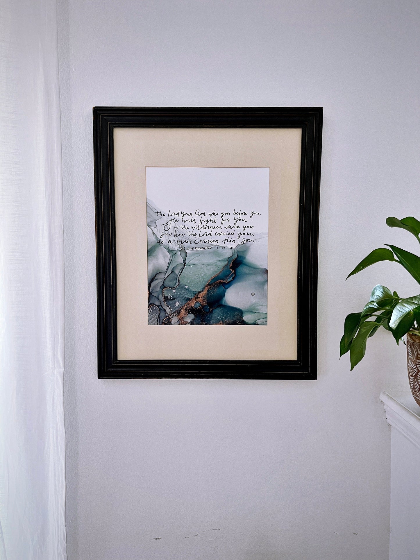 The Lord will fight for you sign, Deuteronomy Bible verse wall art, Christian poster, alcohol ink painting, fluid art, Bible verse sign My Store