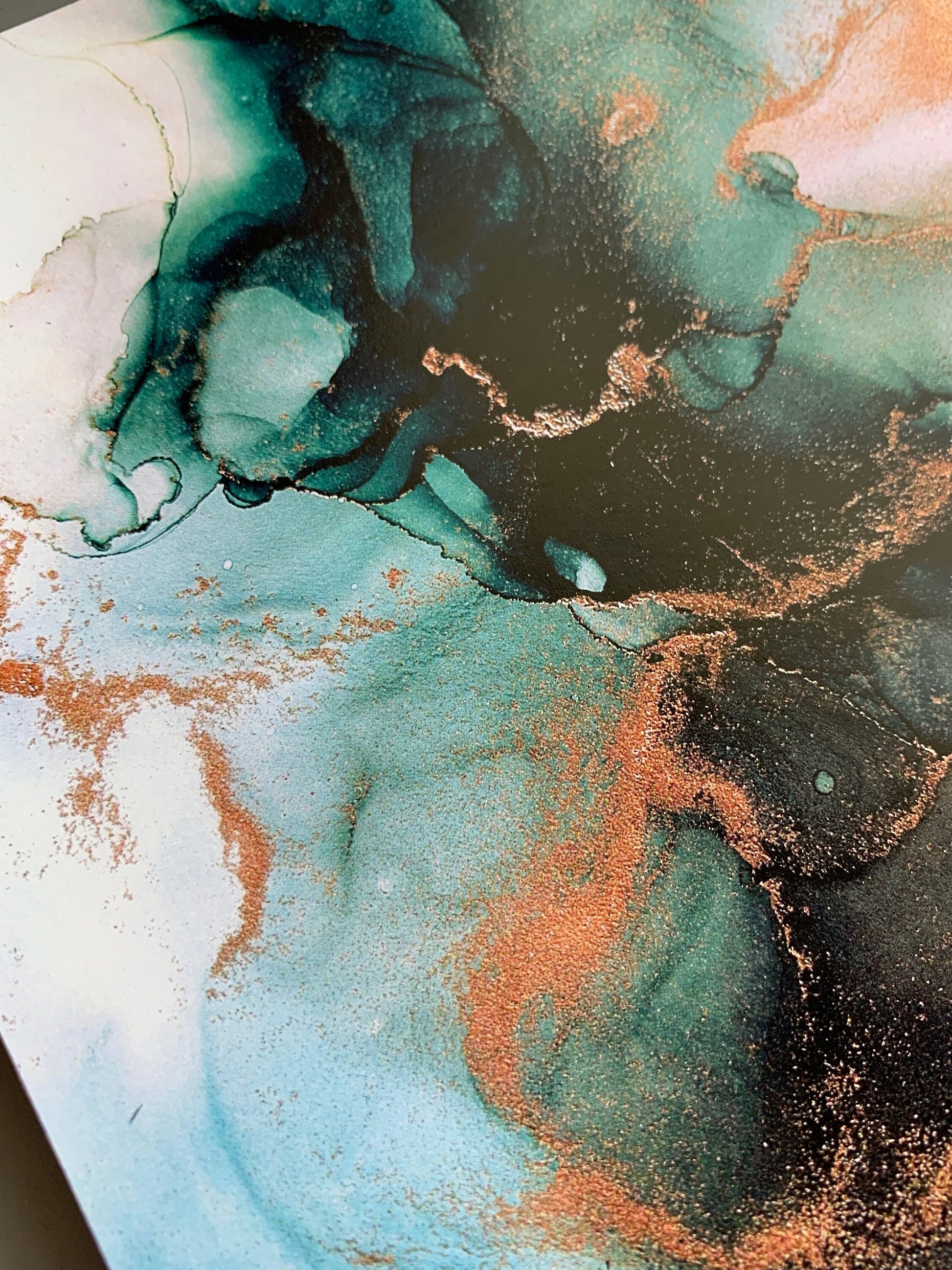 Galatians 6:9 Bible verse wall art, alcohol ink painting, abstract fluid art My Store